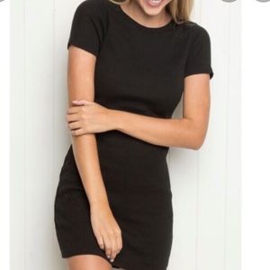 Brandy Melville Grey Bodycon Tshirt Dress